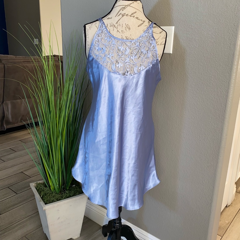 Secret Treasures Blue Satin Lingerie